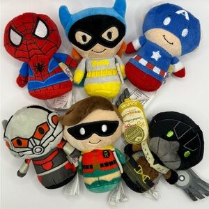 Hallmark Itty Bitty Marvel DC Plush Stuffed Collectible Bundle